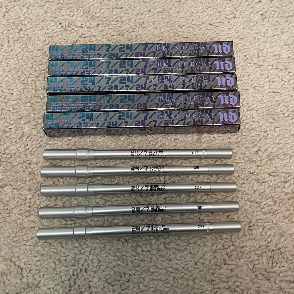 5 x UD Urban Decay 24/7 Glide-On eye Pencil Eyeliner color = Cuff NWOB